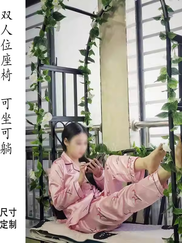 아치 벤치 넝쿨 지지대 철제 정원 포도 장미 야외 의자 - 상세 이미지 4