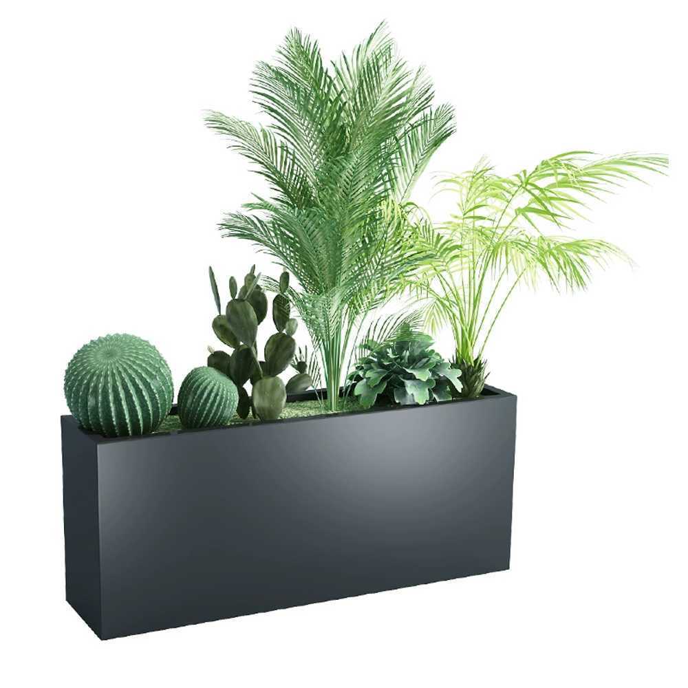 카페 파티션화분 플랜트박스 사각 야외 조경 화단 80x30x40 - 상품 이미지