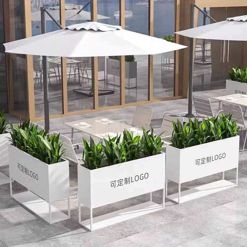 야외 철제 화분대 베란다 발코니 식물 정리대 파티션 80x60 - 상세 이미지 4