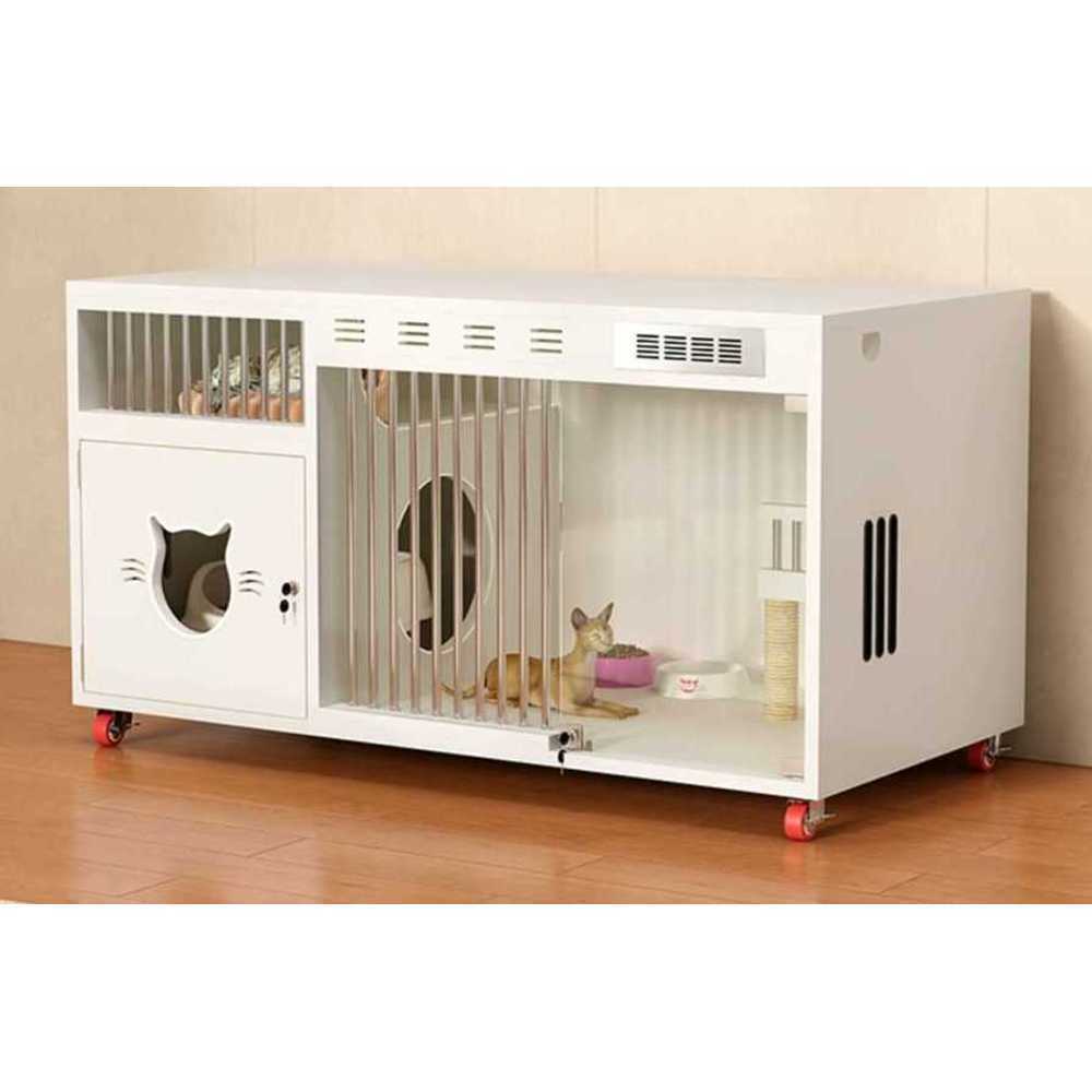 고양이 격리장 호텔 칸막이 쉼터 반려동물 입원장 120x60 - 상품 이미지