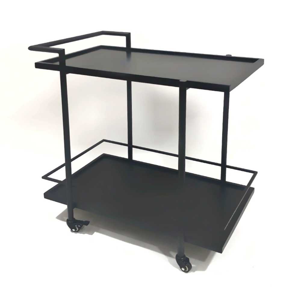 이동식 카트 호텔 주방 트롤리 룸서비스 서빙 웨건 65x35 - 상세 이미지 2