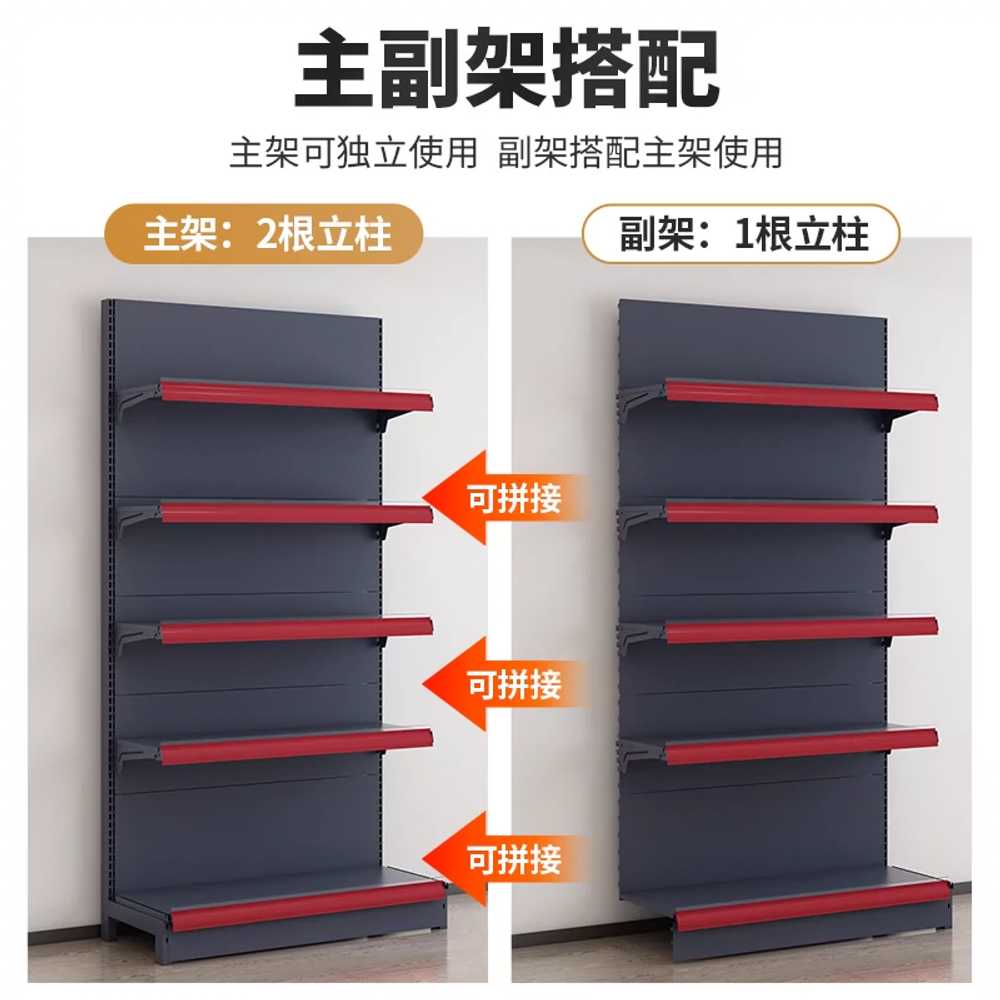 조립식 마트 선반 매장 진열대 휴게소 70x42x135 - 상세 이미지 5