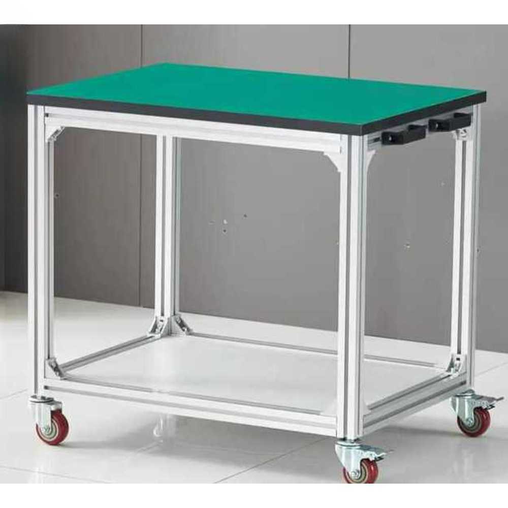 실험실 제전카트 알루미늄 손수레 산업용 끌차 80x60x75 2단 - 상품 이미지
