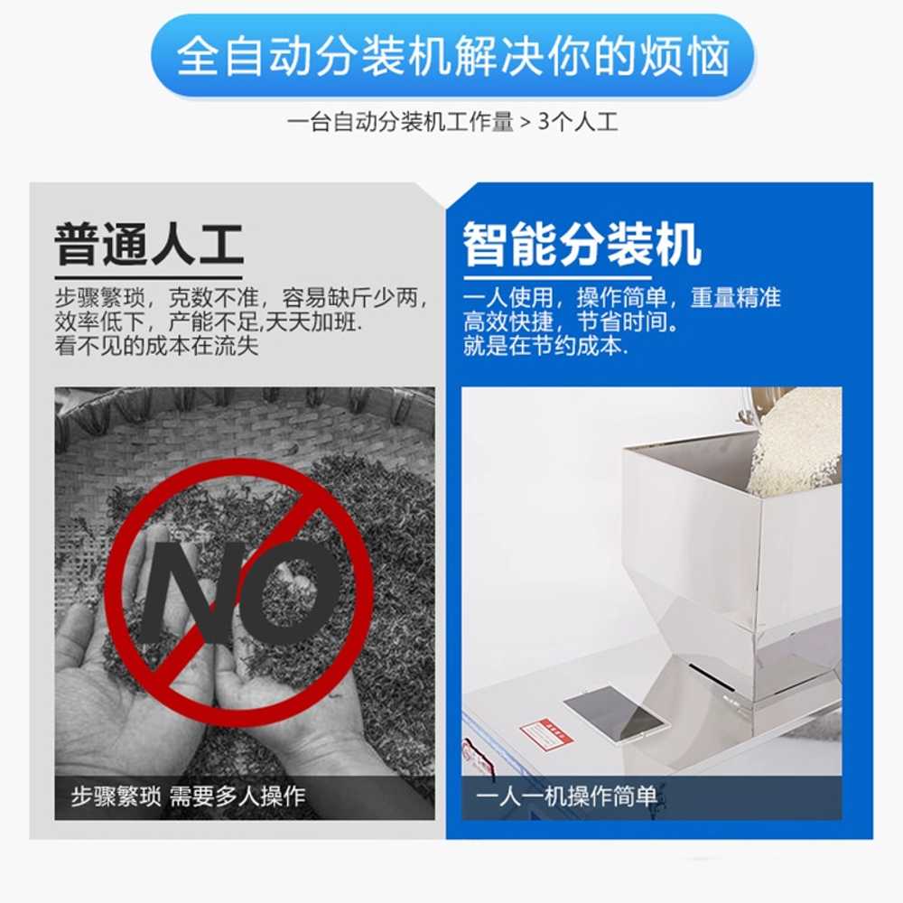 자동 곡물 소분기 조미료 가루 한약 계량 과립 원두 10g-999g - 상세 이미지 4