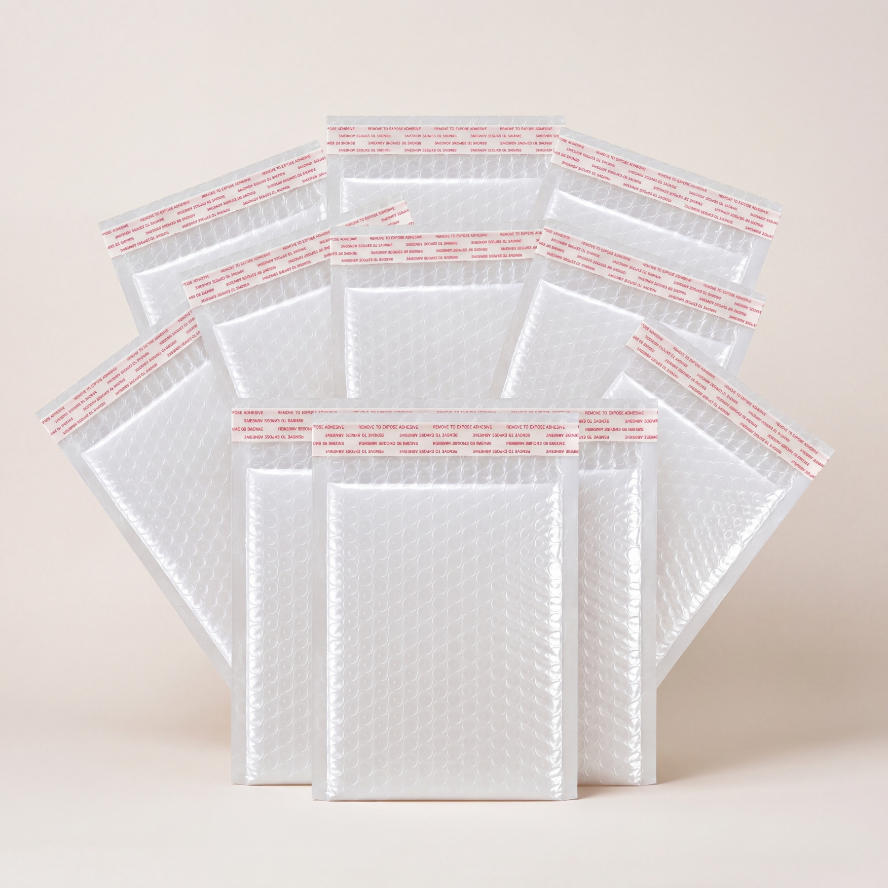 PE 에어캡 택배 안전 봉투 포장지 접착식 비닐 뽁뽁이 대량 140장, 26X36cm - 상품 이미지