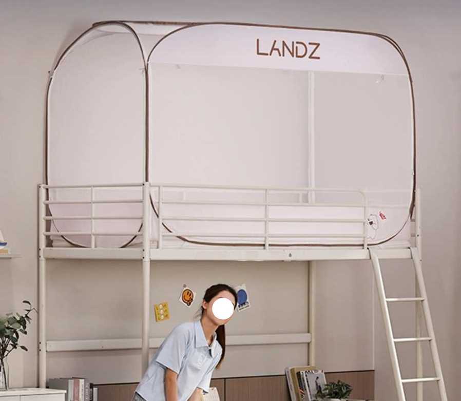 이층침대 모기장 모기차단 텐트 기숙사 사각 90x195x100cm - 상품 이미지