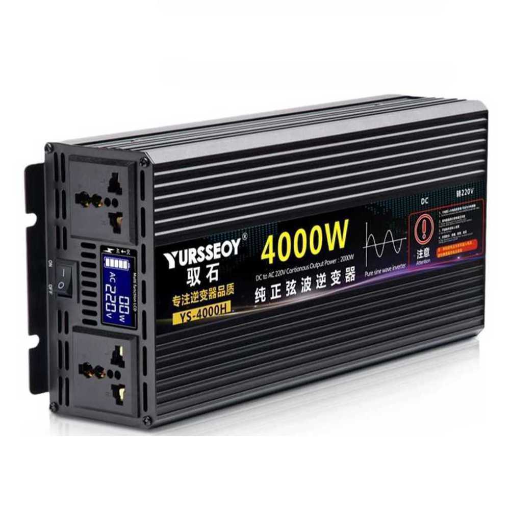트럭 인버터 순수 정현파 사인파 자동차 고효율 차박 4000W 12V - 상품 이미지
