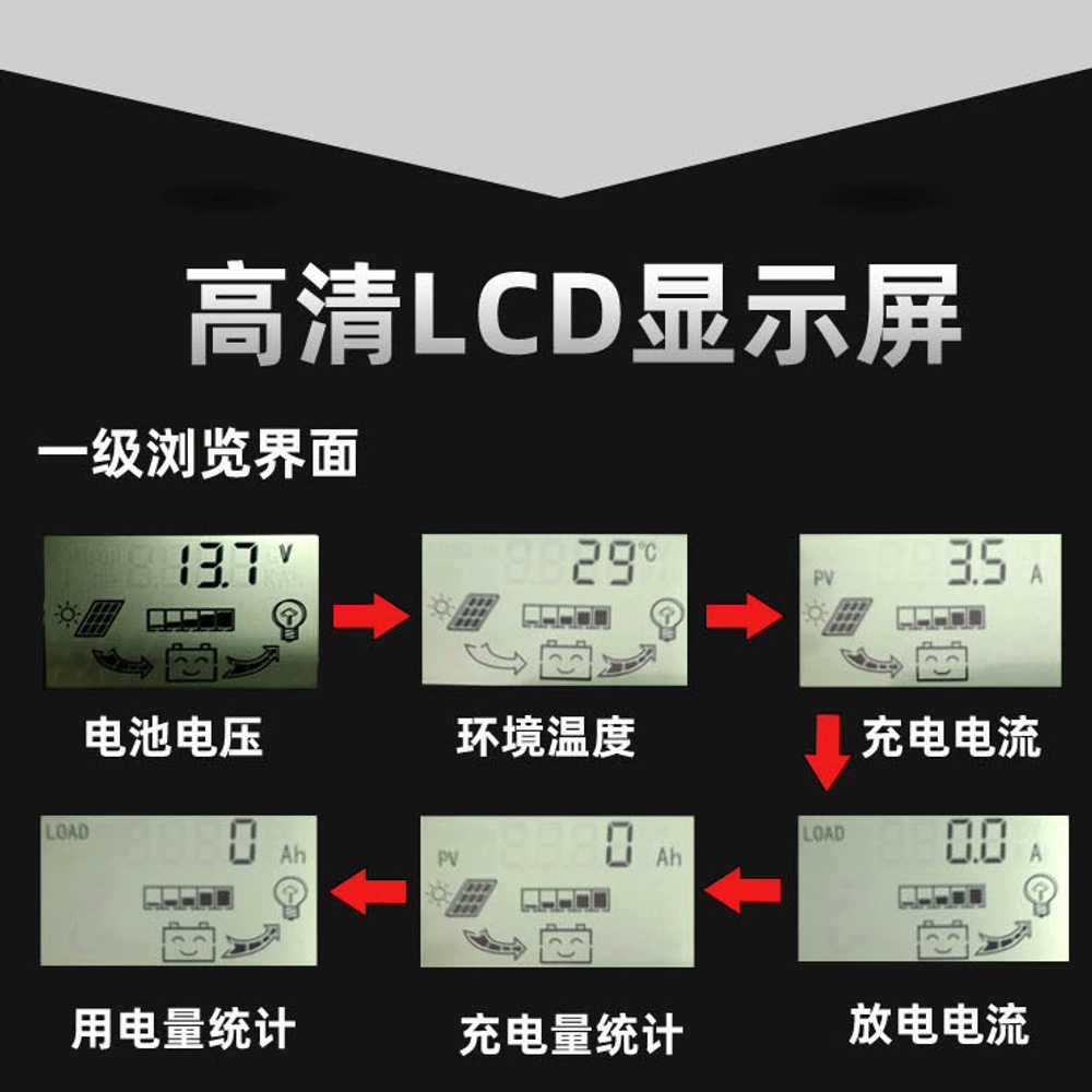 태양열 패널 컨트롤러 광전지 솔라 발전 충전 30A 12V 24V 이미지 6