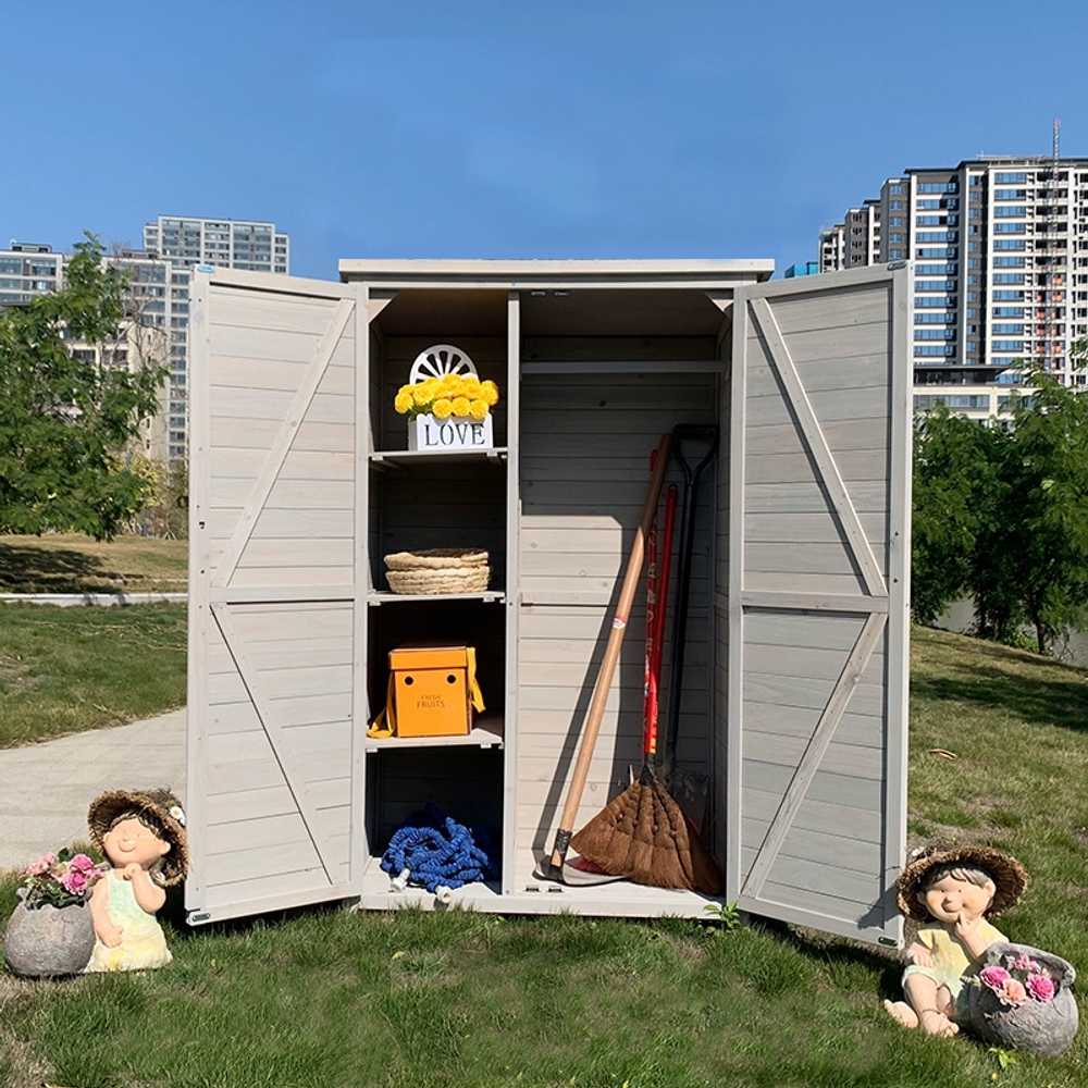 캐비닛 야외 보관함 원예 옥상 테라스 발코니 창고 C형 - 상세 이미지 3