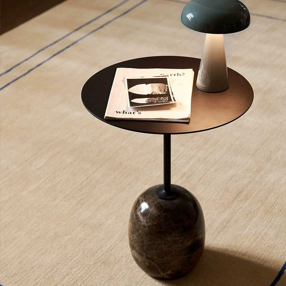 사이드 테이블 침실 소파 옆 커피 협탁 원형 탁자 D40xH50CM - 상세 이미지 4