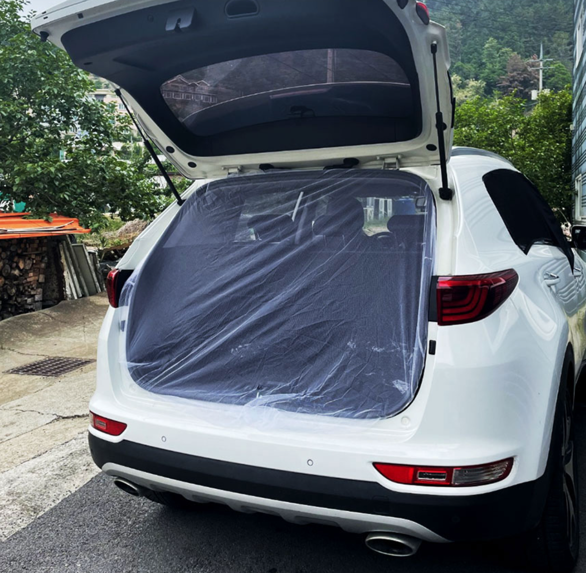 SUV 자동차 트렁크 모기장 방충망 차박 호환 쏘렌토 스포티지 카니발 레이 - 상세 이미지 3