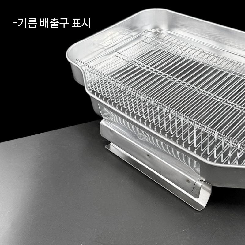 유닛선반 오일 팬 와이어선반 수납랙 철제 선반 스테인리스 2피스 소형 이미지 6
