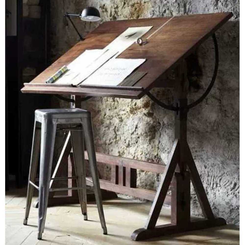 그림그리는테이블 화판 작업대 책상이젤 미술 양쪽 100x60x80 - 상품 이미지