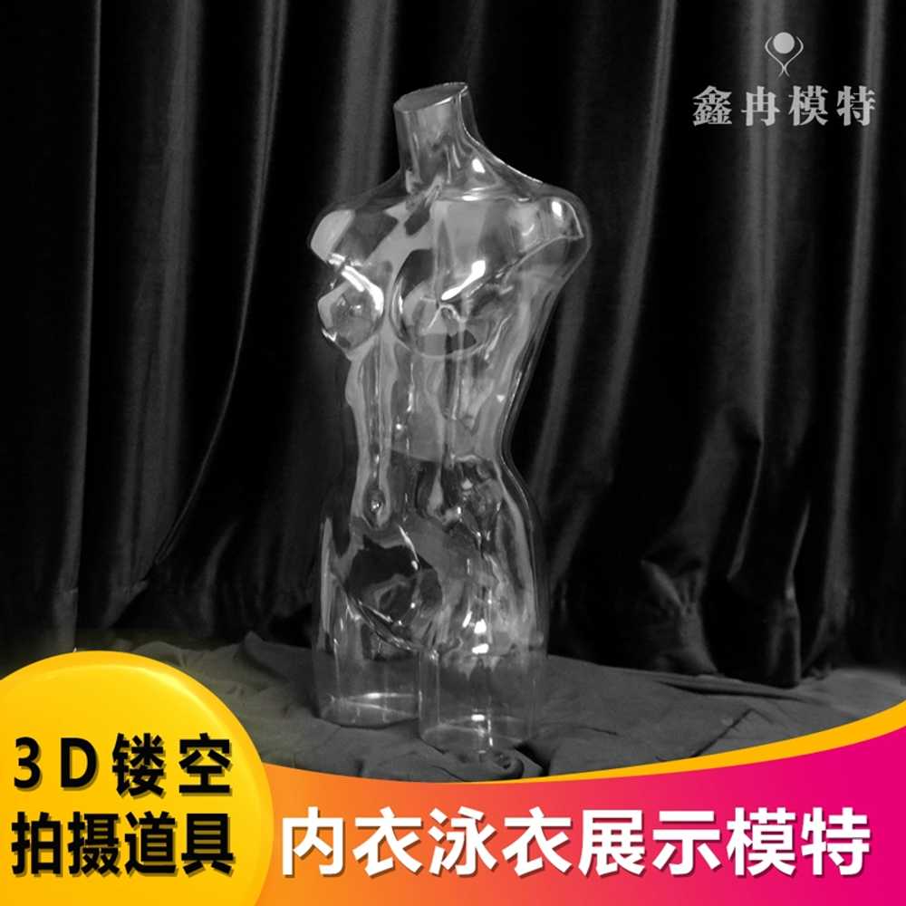 촬영용 투명 마네킹 속옷 룩북 모형 촬영 누끼 피팅 여성 톨 - 상세 이미지 4