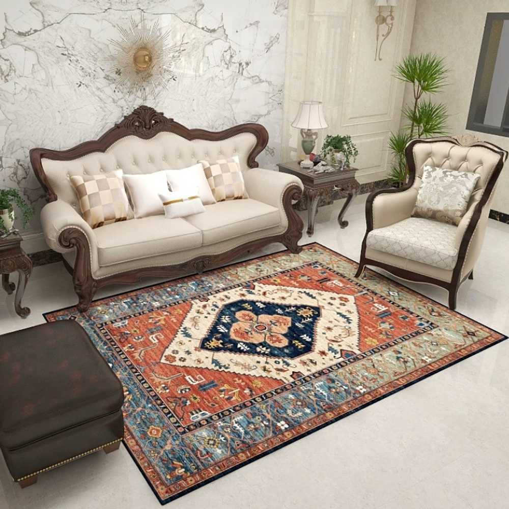 거실 패턴 양탄자 특대형 북유럽 엔틱 침실 러그 카펫 250X300cm - 상세 이미지 5