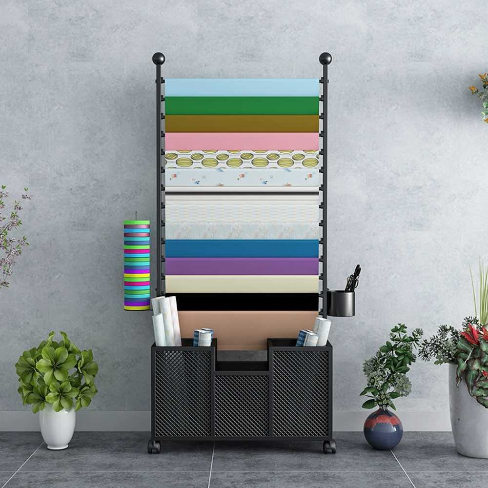 꽃집 포장지 거치대 철제 시트지 플라워리본 선반 70x27x170cm - 상세 이미지 3