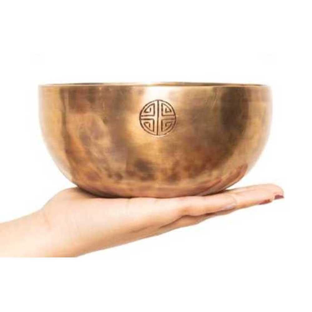 네팔 명상 그릇 강사 전문가용 심리 요가 수행 씽잉볼 16cm - 상품 이미지