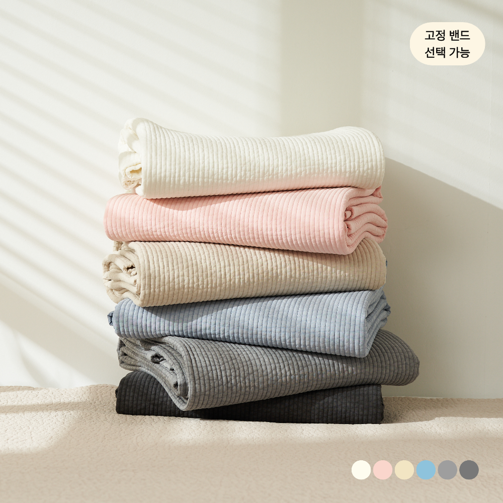 더라인 60수 순면 피그먼트 침대패드 겸 이불 K 200x230 - 상품 이미지
