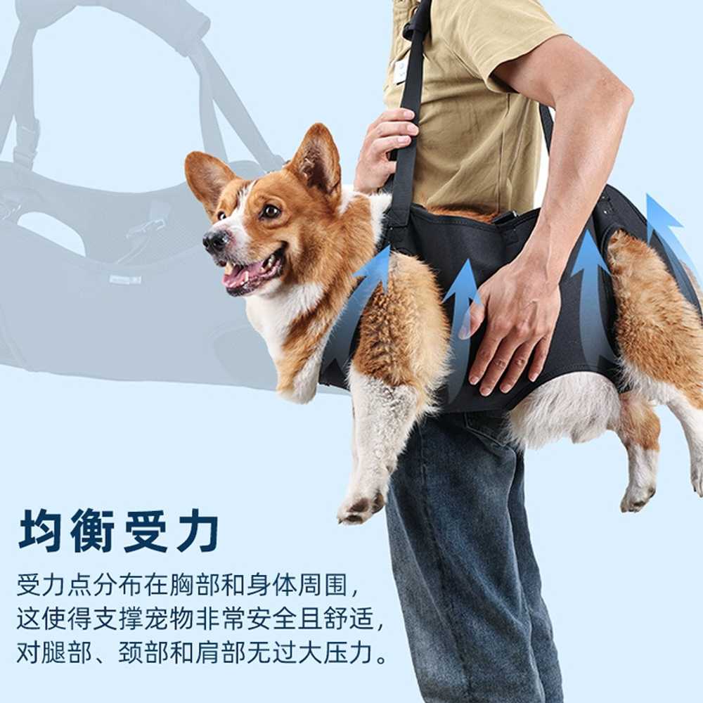 노령견 워킹 보조 스트랩 전신 하네스 산책 가슴줄 S - 상세 이미지 4