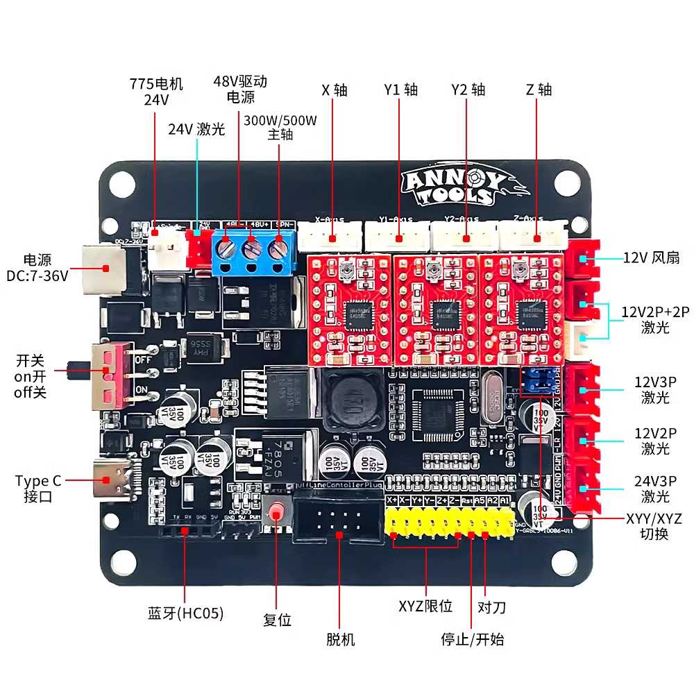 CNC 조각기 목공 절단기 공예 DIY 각인기 정밀 탁상용 15w - 상세 이미지 3