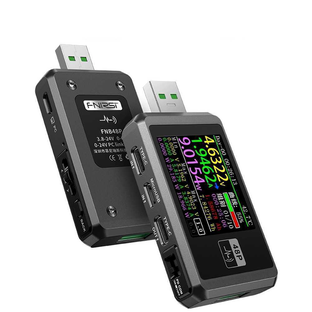 전압 전류계 전력 측정기 USB 고속 충전 테스터 P 표준 - 상품 이미지