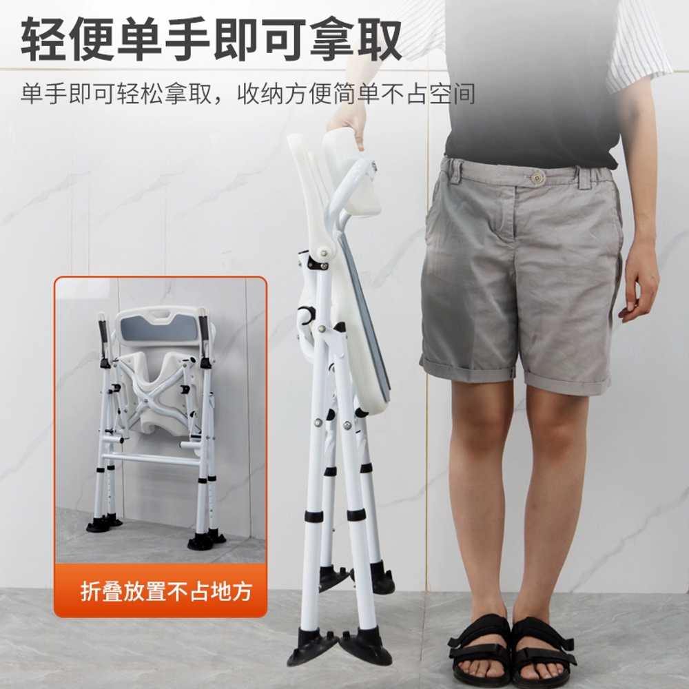 노인 목욕의자 이동식 실버용품 요양원 접이식 사각 좌판 이미지 6