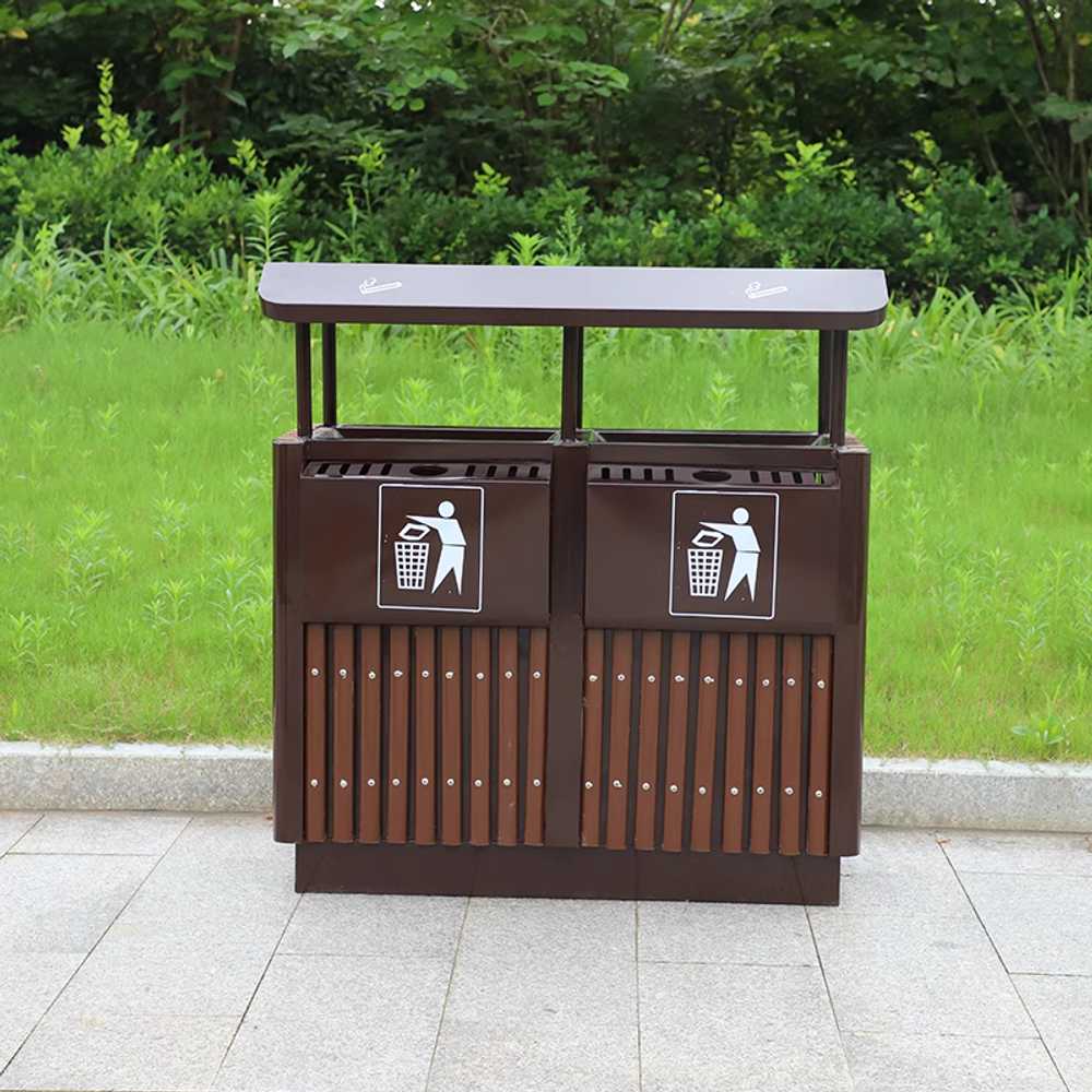 야외 쓰레기통 휴게소 대형 관공서 산책로 휴지통 싱글 - 상세 이미지 5