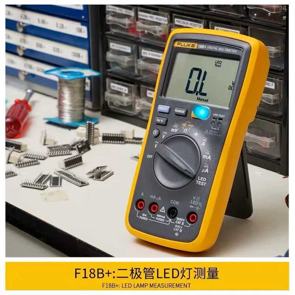 전압 멀티테스터기 휴대용 포켓용 디지털 멀티미터 F18B+ - 상세 이미지 4