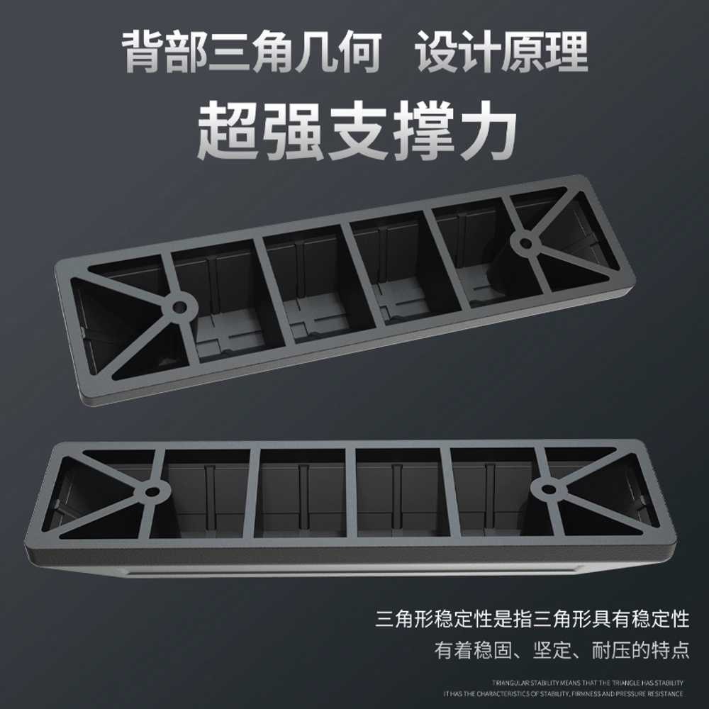 긴 주차 스토퍼 차량방지턱 고무블록 충돌방지 스톱바 52x14x8 - 상세 이미지 4
