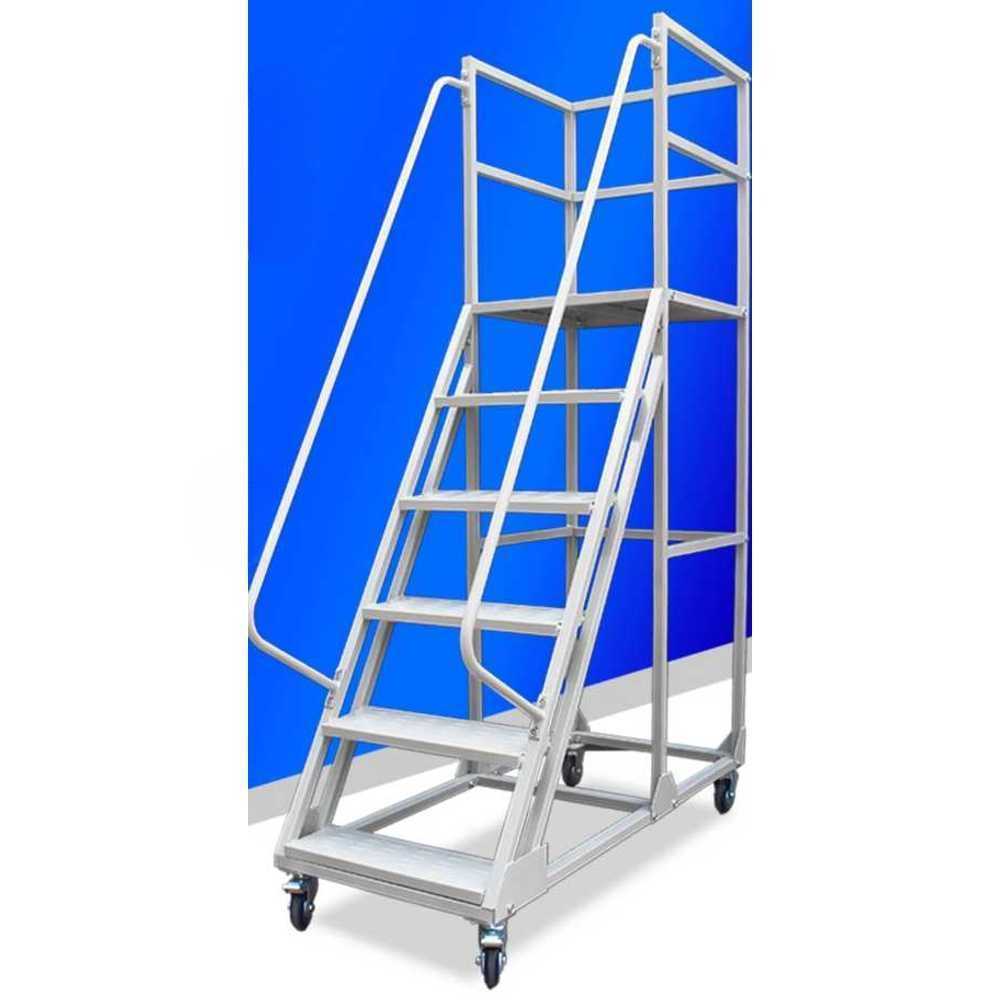 작업용 안전난간 사다리 철제 산업용 물류 작업대 130cm 50cm - 상세 이미지 2