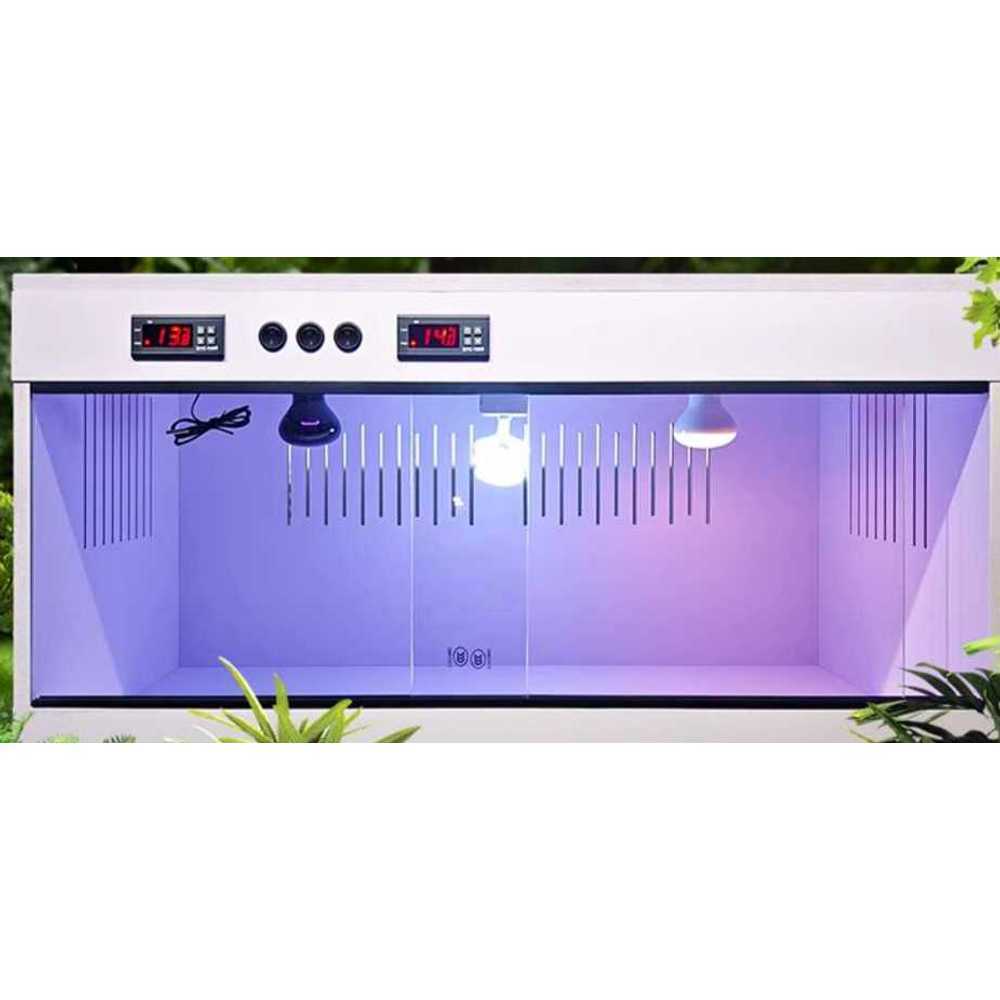 PVC 육지거북이 사육장 소동물 파충류 달팽이 하우스 40x30x30 - 상품 이미지