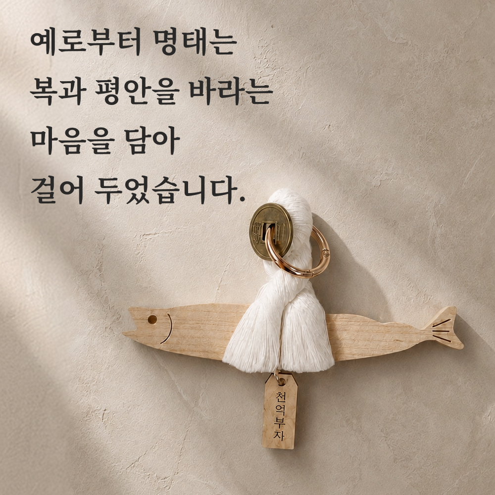 [XMAS][소원각인] 액막이명태 자석 현관 명태 차량용 북어 개업 선물 월넛운수대통 이미지 6