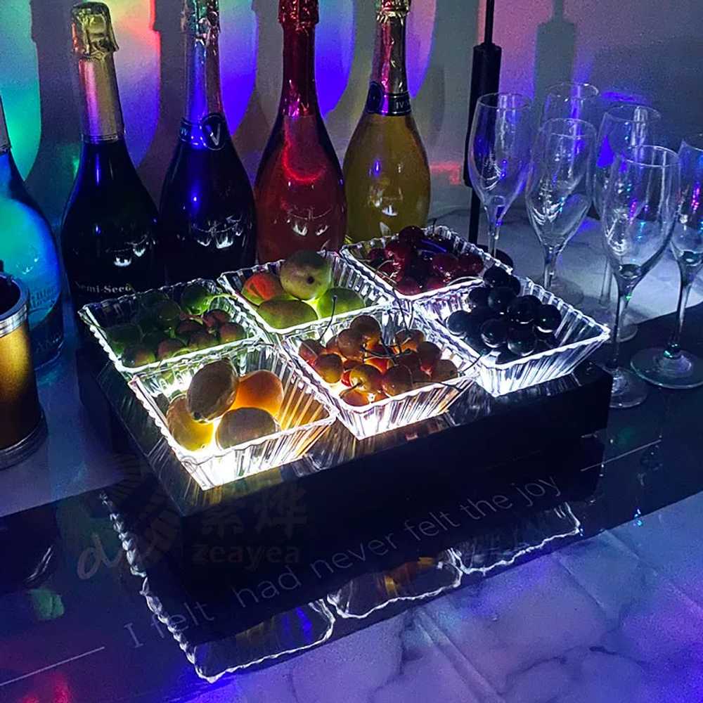 클럽 양주 진열대 칵테일 샴페인 와인 LED 거치대 달걀 모양 - 상세 이미지 5