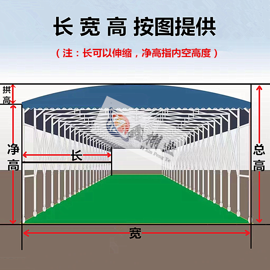 이동식 천막 자바라 간이 차고지 행사용 야외 주차장 - 상세 이미지 5