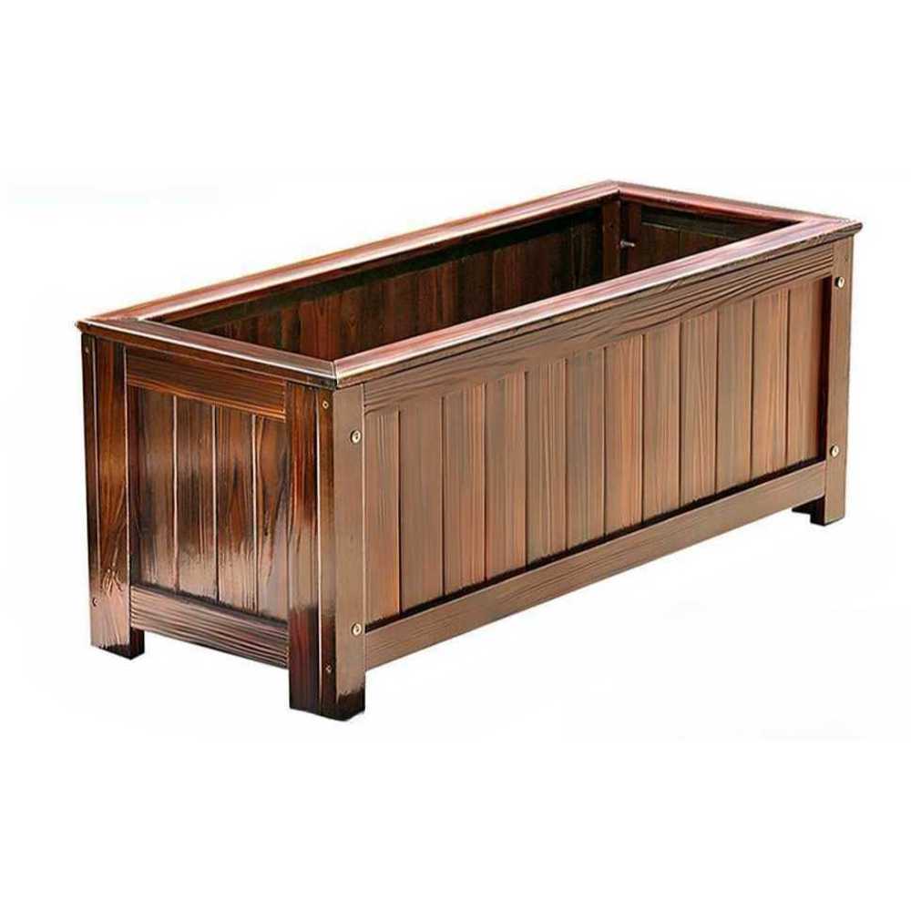 대형 화단 방부목 플랜트박스 파티션 공원 텃밭상자 80x30x30 - 상품 이미지