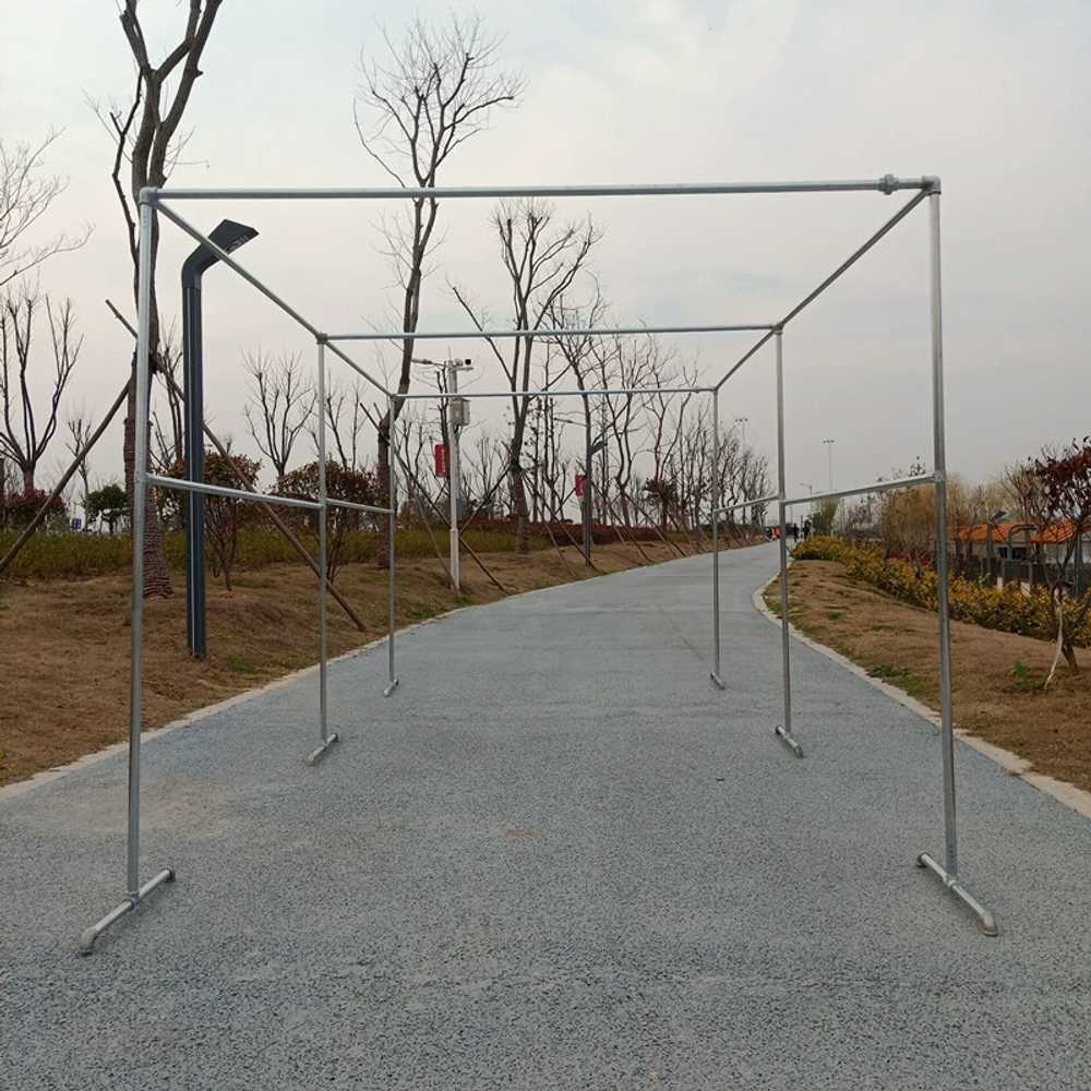 뼈대 비닐하우스 프레임 농업용 터널 비닐 골조 활대 1.8x1.5 - 상세 이미지 2