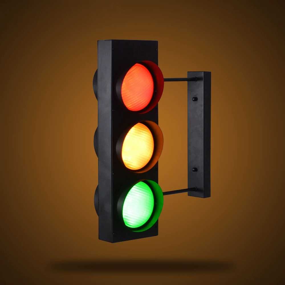 인테리어 LED 감성 조명 카페 술집 펍 인테리어 신호등 램프 단면 3색 - 상세 이미지 4
