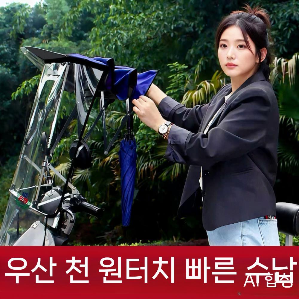 자전거 지붕 오토바이 차양막 우산 캐노피 전기자전거 블랙 이미지 7