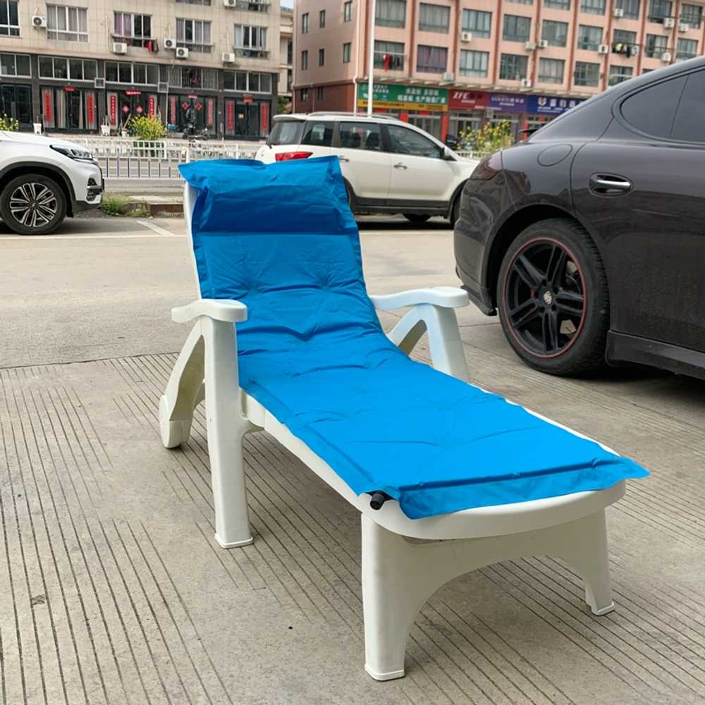 플라스틱 썬베드 접이식 해변 수영장 리조트 선배드 12kg 이미지 6