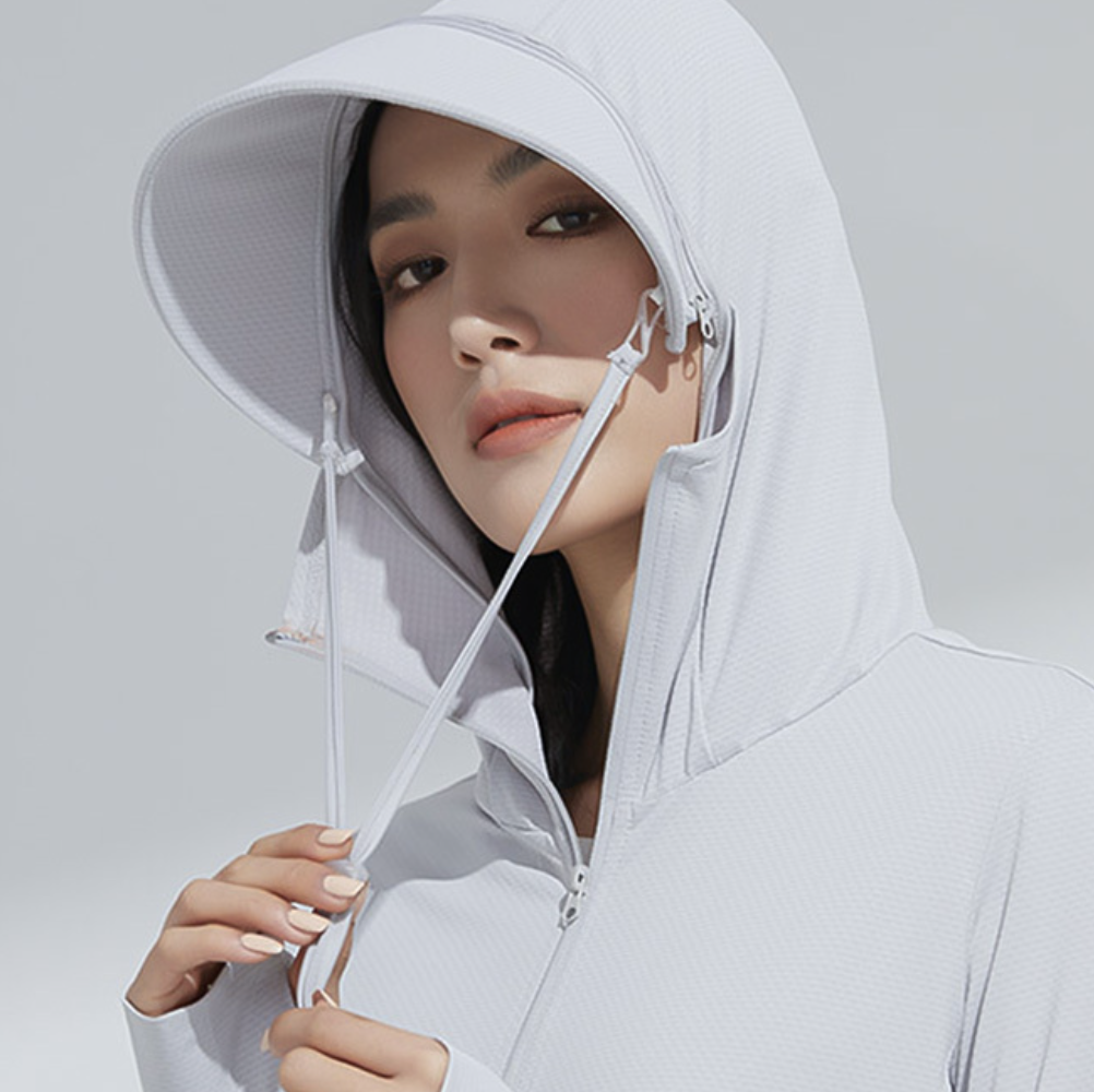 메쉬 런닝래쉬가드 물놀의상의 냉감 후드집업점퍼 - 상품 이미지