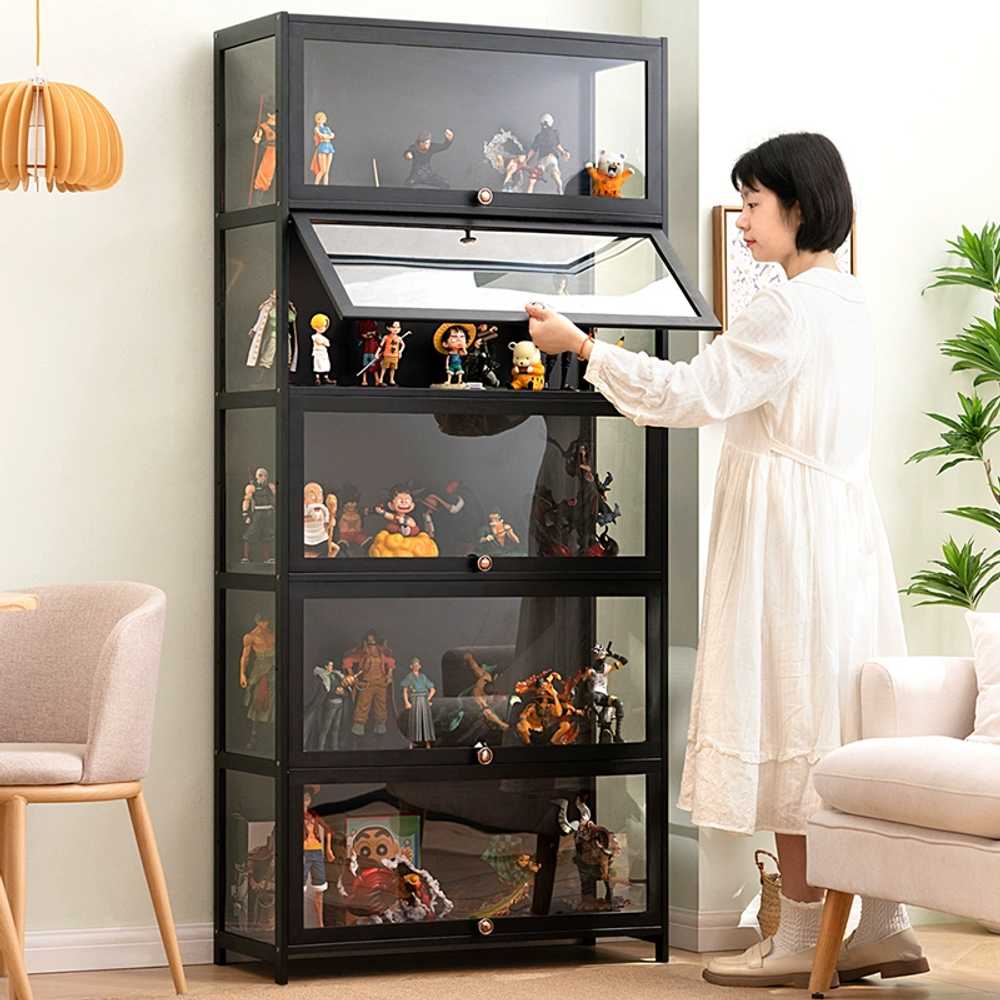 아크릴케이스 투명진열장 레고 인형 프라모델 상패 2단 60cm - 상세 이미지 4