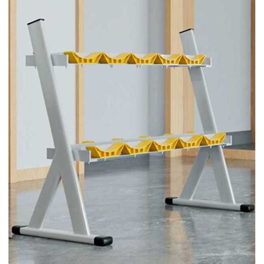 덤벨거치대 아령 정리대 탑재 피트니스 헬스장 선반 2단 15KG - 상품 이미지