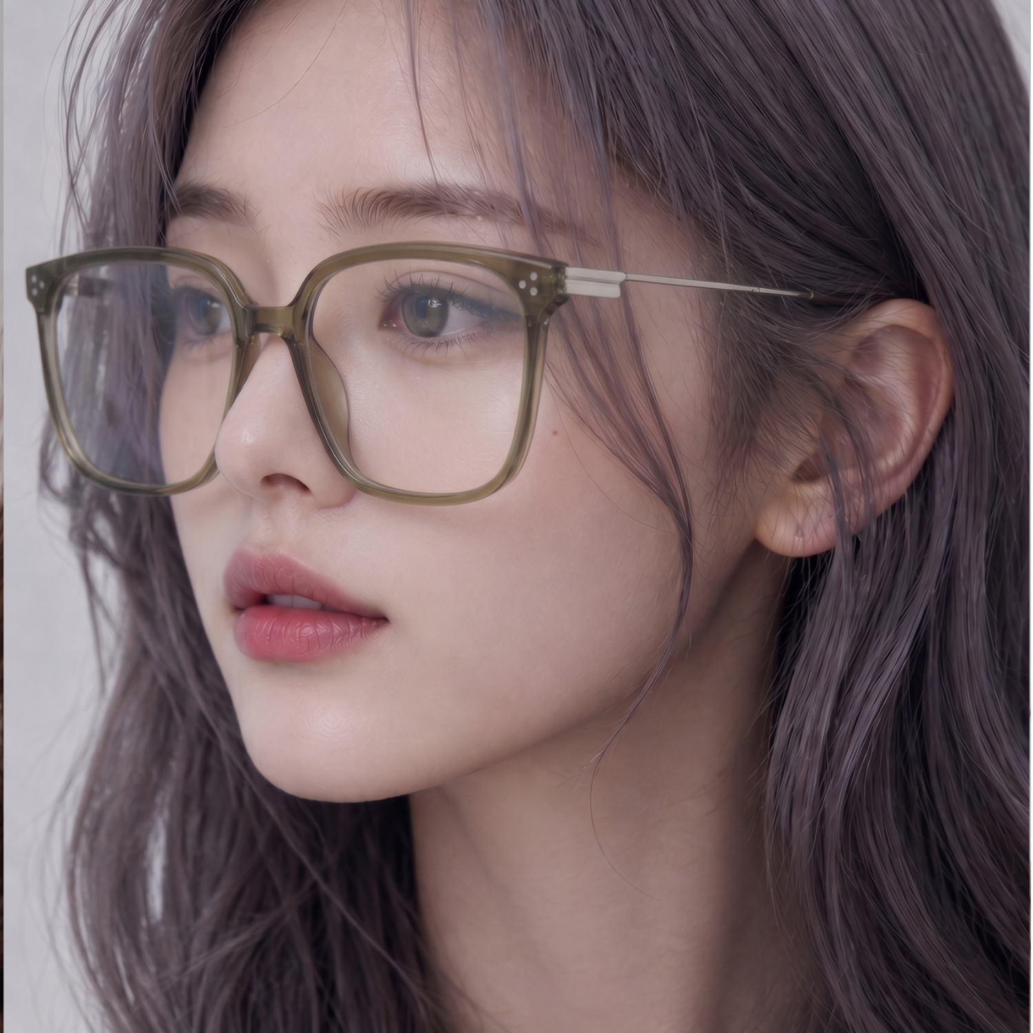 빅사이즈 뿔테안경 클래식 블루라이트 차단 안경테 남자 여자 대두 볼드 안경 이미지 6