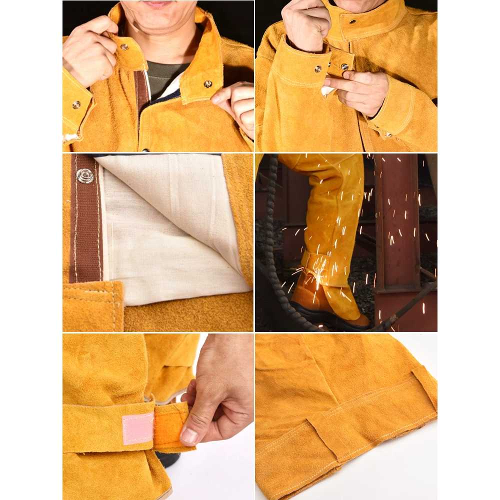 용접피스복 방연복 상하의세트 전신 공방 안전장비 L - 상세 이미지 5