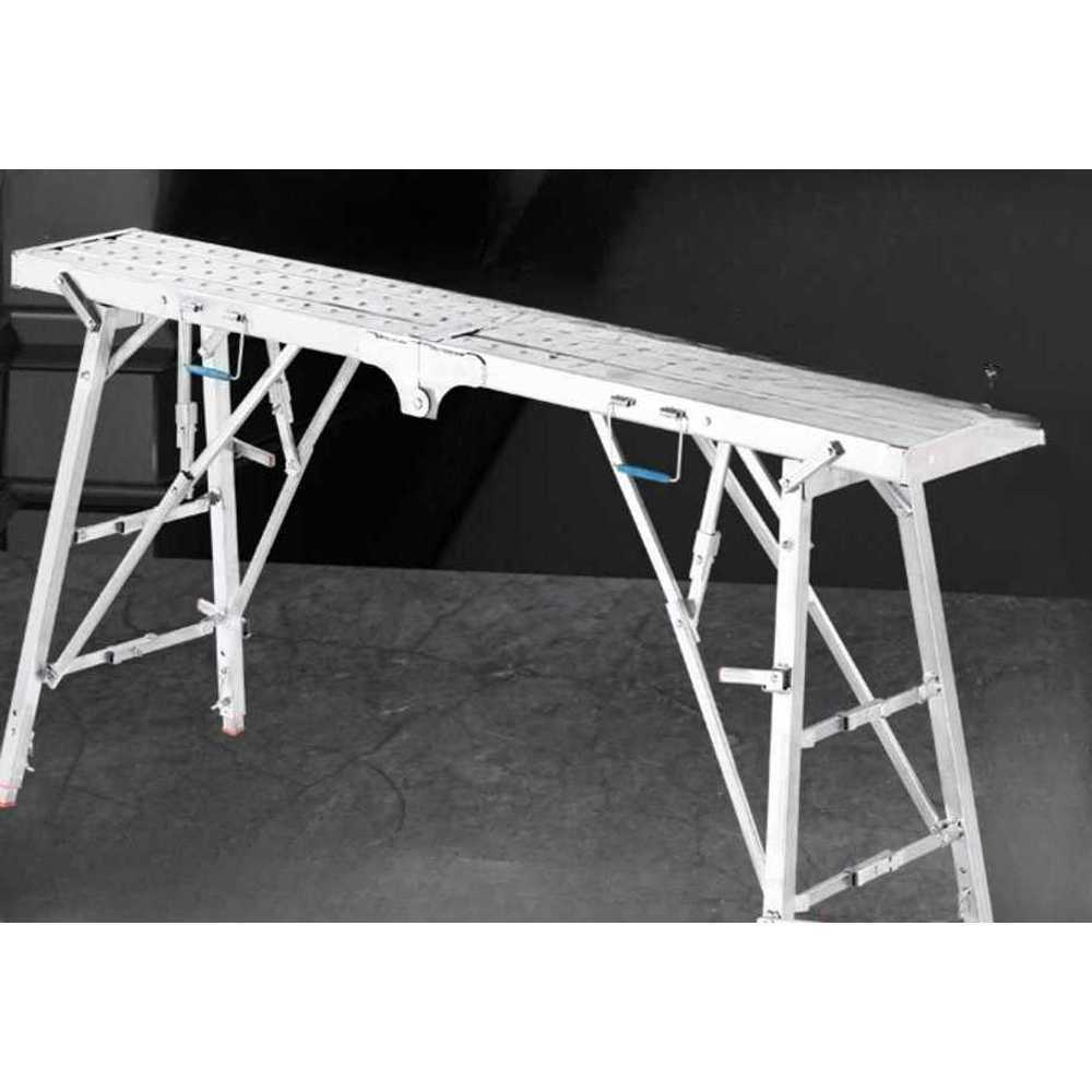 도배 우마 접이식 미장 작업용 사다리 받침대 발판 18kg 140x25 - 상품 이미지
