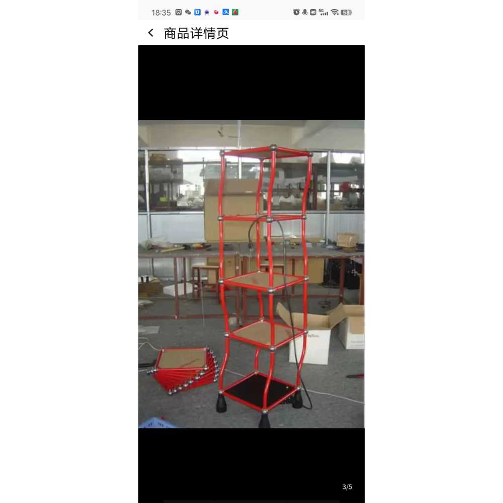 백화점 진열대 쇼핑몰 선반 팝업 회전식 전시선반 실버 S - 상세 이미지 5