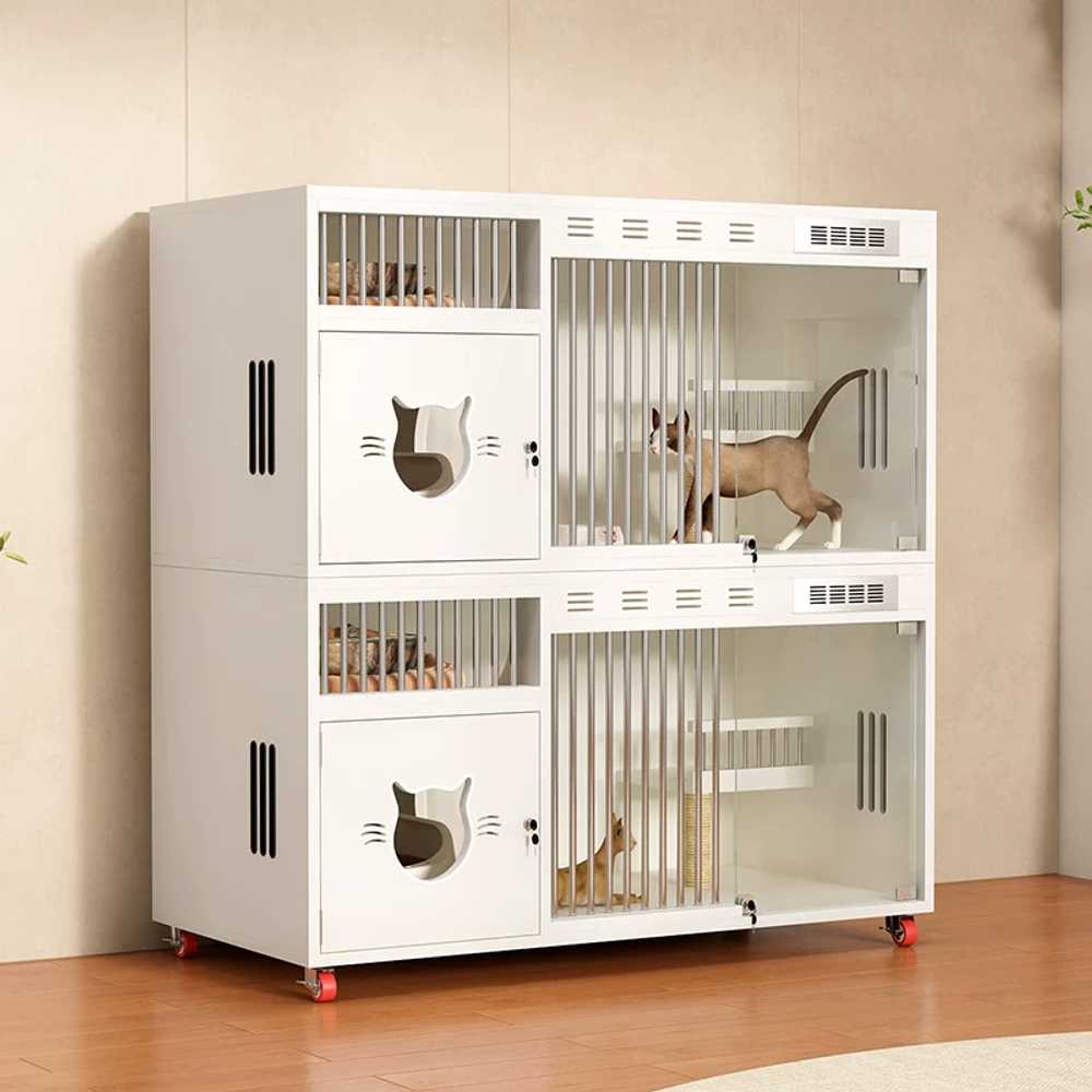 고양이 격리장 호텔 칸막이 쉼터 반려동물 입원장 120x60 - 상세 이미지 5