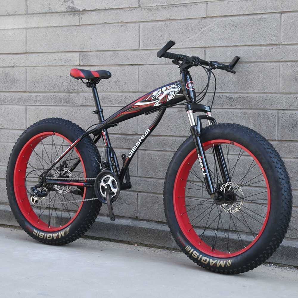 고탄소강 광폭자전거 MTB 팻바이크 출퇴근 자전거 24인치 7단 - 상품 이미지