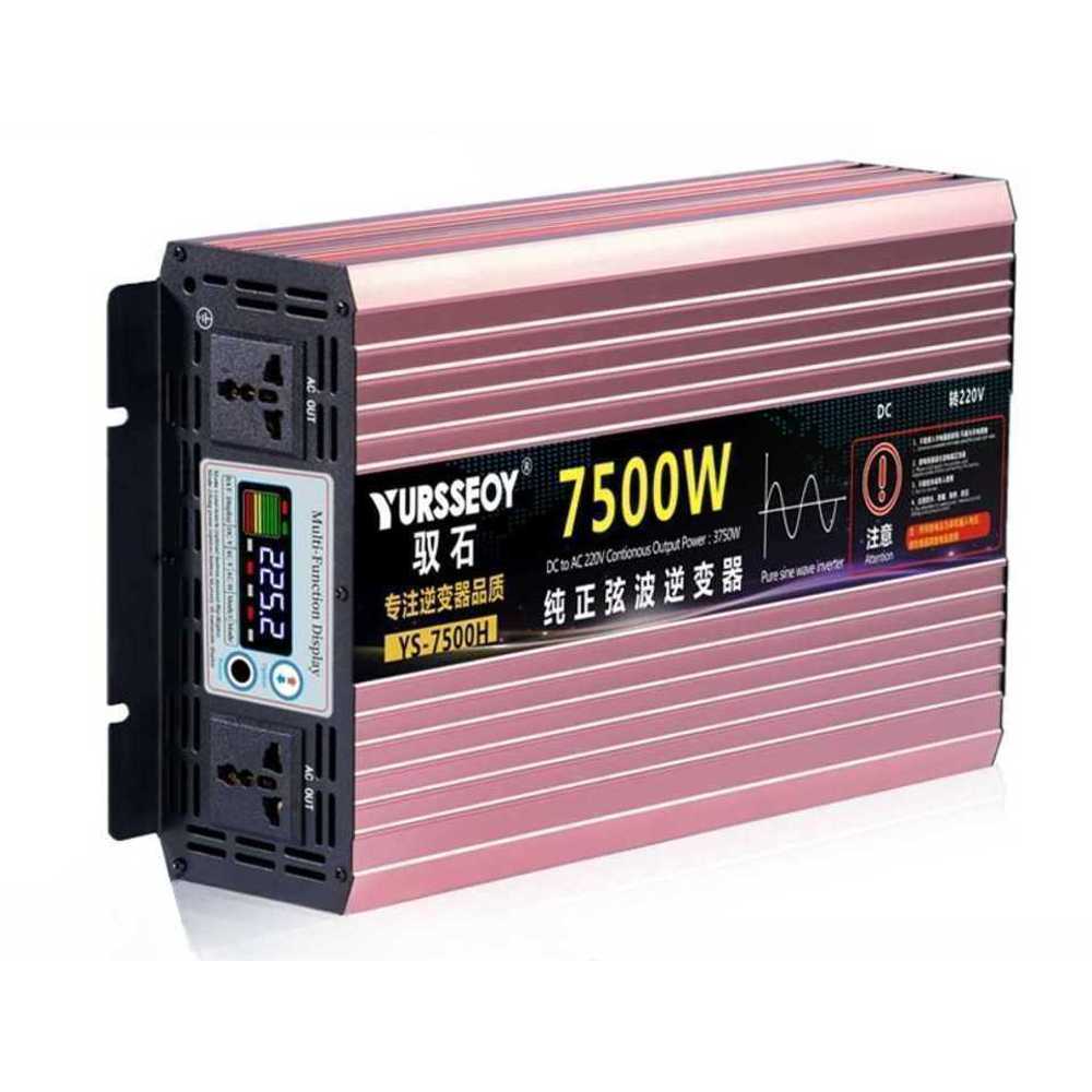트럭 인버터 화물차 차량용 충전 변환기 순수 사인파 7500W 48V - 상품 이미지