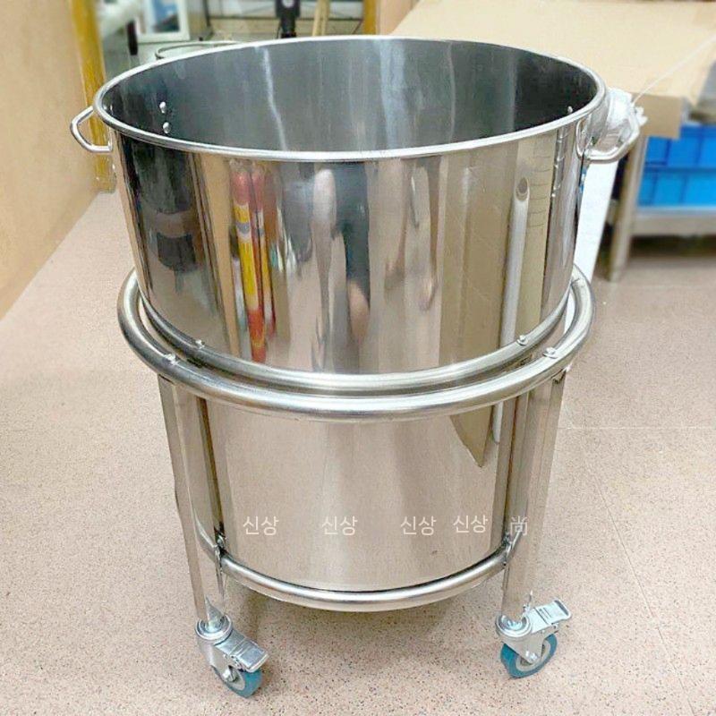 원형 곰솥 운반카 다라이 이동카 운반수레 바퀴카트 휠 40cm - 상세 이미지 2